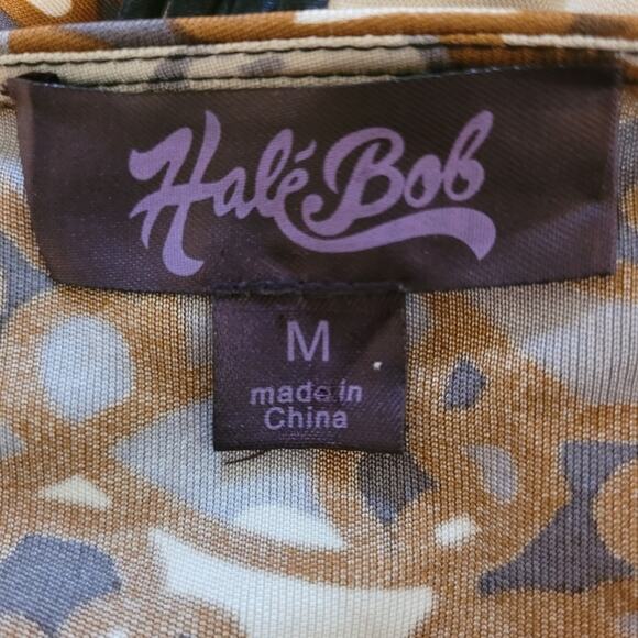 Hale Bob 100% Silk Knit Embellished V-Neck Long Sleeve Dress - Size Medium - Picture 7 of 8